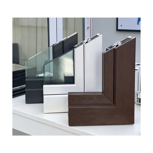 Moustiquaire magnétique coulissante horizontale en <span class=keywords><strong>PVC</strong></span> gris moderne, anti-effraction, design fin pour portes/fenêtres de villas et appartements extérieurs - Product Image 2