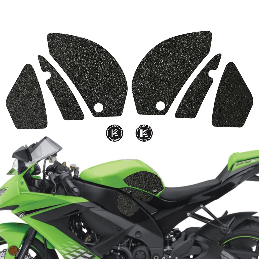 Motosiklet yakıt Sticker Logo koruyucu Tank Pad Tank kavrama yakıt tankı kaymaz çıkartmalar için KAWASAKI 08-10 NINJA ZX-10R zx10r