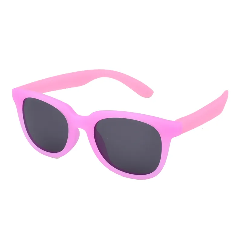 फैशन नायलॉन बच्चों टीएसी Polarized धूप का चश्मा UV400 संरक्षित लचीला गुलाबी बच्चों धूप का चश्मा हल्के