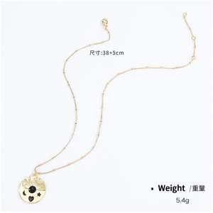 Bijoux fantaisie Coeur Pièce Pendentif Collier Relicarios Collier Noir Alliage Perle Chaîne Colliers - Product Image 2