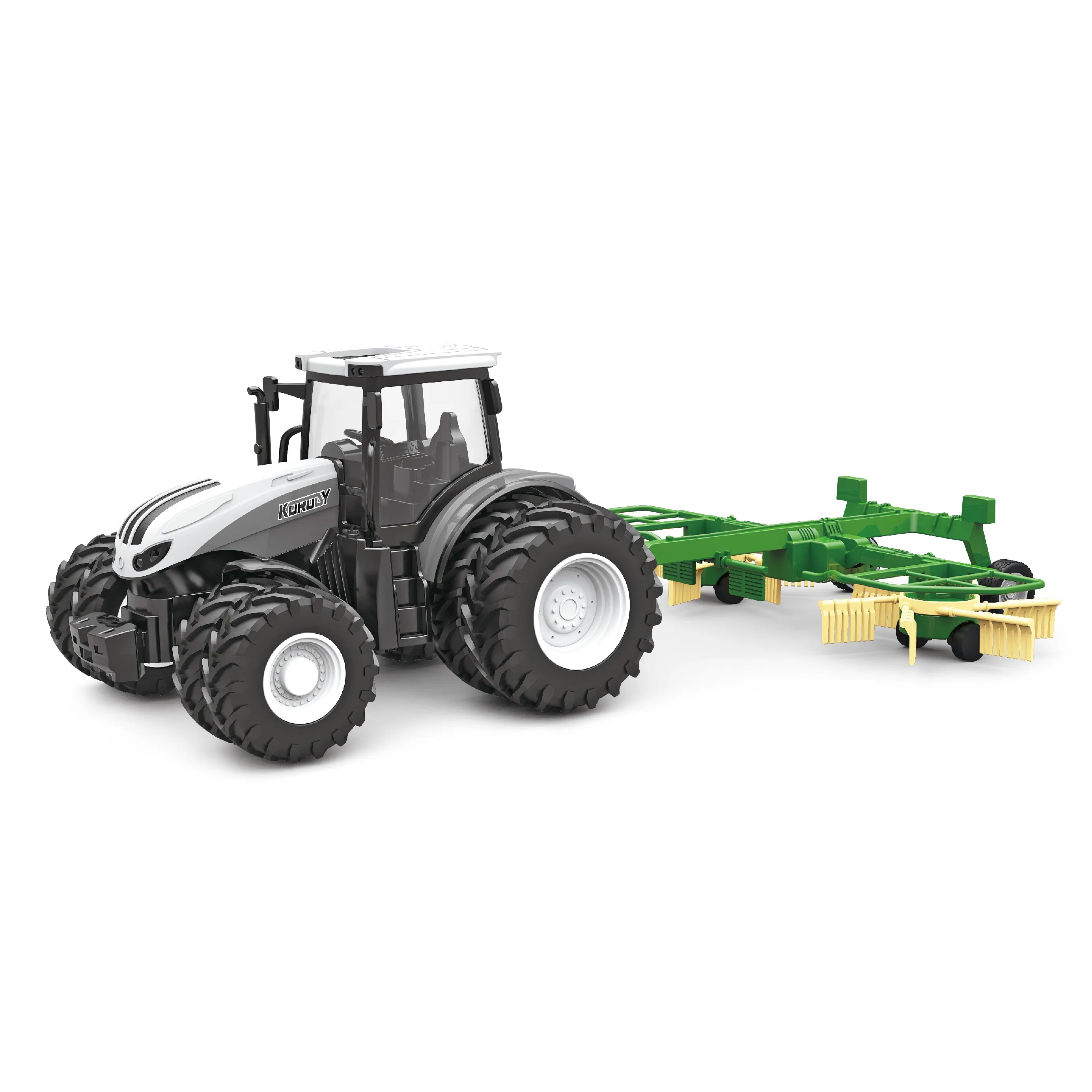 Hot selling DWI Toys 1:24 Scale Mini DIY Farmer Truck Cars Toy Inertial Farm Tractor Vehicle Models for Children