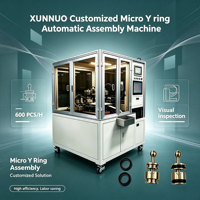 Machine d'assemblage de micro-anneaux intelligente XUNNUO avec système de contrôle PLC avancé, moteur 60KW et moteur 380V