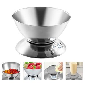 Báscula de Cocina Digital Multifunción Camry, de Acero Inoxidable, con Tapa y Recipiente Grande, Capacidad de 5 kg, Funciona con Batería - Product Image 6