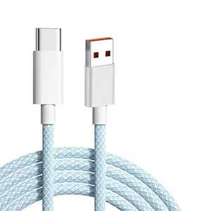 3A Fast Charging Nylon Braided USB Data Cable Micro Adapter Chargers Wire USB C Type C Charger Cord Power Supply Cables