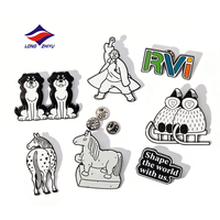 Épingles à revers personnalisées Longzhiyu, style dessin animé, anime, antique, moderne - Émail dur/souple, alliage de zinc, artisanat métallique