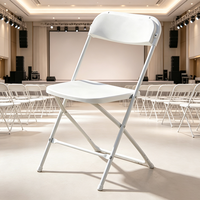 Chaise pliante minimaliste blanche, directement de l'usine, facile à ranger, pour dortoir universitaire, mobilier assorti