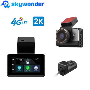 스마트 듀얼 채널 4G 블랙박스 A3 내장 와이파이 핫스팟 G센서 양방향 인터콤 라이브 스트리밍 IPS 비디오 레코더 - Product Image 1