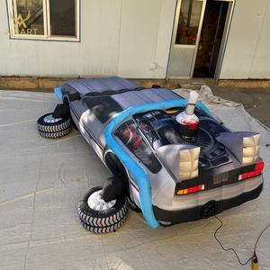 Ballon publicitaire gonflable sur mesure <span class=keywords><strong>de</strong></span> 4,2 m <span class=keywords><strong>de</strong></span> long en forme <span class=keywords><strong>de</strong></span> <span class=keywords><strong>voiture</strong></span> <span class=keywords><strong>de</strong></span> course, directement <span class=keywords><strong>de</strong></span> l'usine, pour la publicité des commerces - Product Image 4