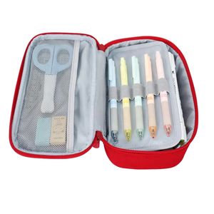 Étui en tissu polyester grande capacité pour l'école, style anglais personnalisé, trousse à crayons et stylos - Product Image 6
