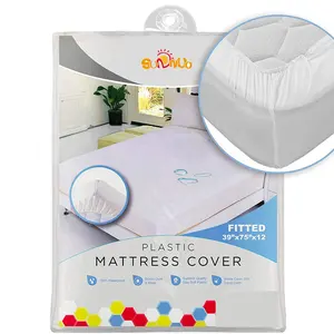 Heavy Duty Vinyl Plastic Bed Beschermende Hoeslaken Comfortabele Waterdichte Matrashoes Voor Twin Sized En Stapelbedden