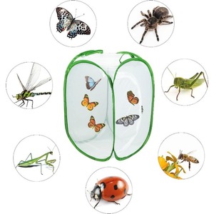 <span class=keywords><strong>Habitat</strong></span> portable pliable en maille pour animaux, idéal pour les papillons et les reptiles – Boîte pliable pour petits animaux - Product Image 3