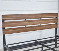 Queen Simple fer bois cadre de lit Style industriel Durable caractéristique peu encombrante pour la maison chambre salon usine en gros