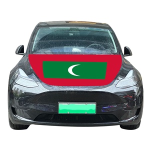 Housse de <span class=keywords><strong>voiture</strong></span> Maldives 120x150cm <span class=keywords><strong>en</strong></span> gros, résistante à l'usure et durable, avec drapeau pour capot moteur - Product Image 1