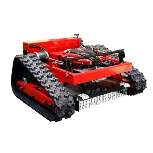 Điều khiển từ xa vườn Crawler Máy cắt cỏ nhỏ Máy cắt cỏ cho đất hoang Máy cắt trên đường dốc