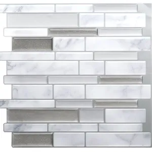 Self Adhesive DIY Wall Tiles Mosaic Peel n Stick Backsplash Kitchen Bathroom