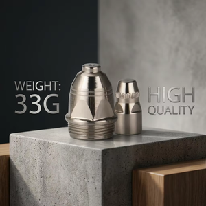 Ensemble d'électrodes et de buses P80 de haute qualité en cuivre zirconium-hafnium pour accessoires de machine de découpe plasma CNC – Vente en gros - Product Image 3
