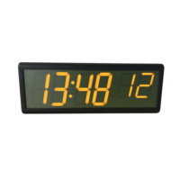 Reloj IP de 4 Pulgadas y 6 Dígitos de Doble Cara, Sincronizado con Servidor NTP, Alimentación por Ethernet, Reinicio Automático de Horario de Verano