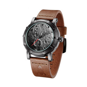 Relojes ASSASSINS de Cuero Genuino para Hombre, Reloj de Pulsera de Moda, Reloj de Pulsera Único de Cuarzo para Hombre, Cristal de Aleación MIYOTA Redondo de 20 cm - Product Image 5
