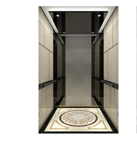 Ascenseur de passagers moderne de luxe Fareo FLA-K40 sans engrenages, en acier inoxydable, avec plancher en PVC, sûr et durable, garantie 1 an, pour appartement