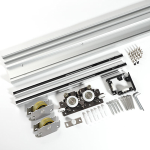 Système <span class=keywords><strong>de</strong></span> quincaillerie pour <span class=keywords><strong>porte</strong></span> <span class=keywords><strong>coulissante</strong></span> dissimulée RHETECH, moderne et durable, <span class=keywords><strong>rail</strong></span> coulissant invisible pour chambre, cuisine, salon - Product Image 2