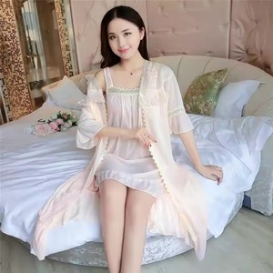 ชุดนอนเซ็กซี่คอวี ไซส์เดียว ชุดนอนเดรส ชุดนอนเจ้าหญิง สำหรับผู้หญิง - Product Image 6