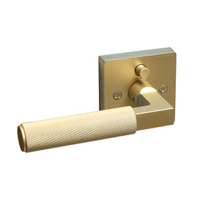 Manijas de <span class=keywords><strong>Puerta</strong></span> Exteriores Doradas de Venta Directa de Fábrica, Manija de <span class=keywords><strong>Puerta</strong></span> Moderna con Cerradura para Privacidad del Hogar - Product Image 1