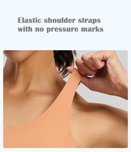 Ensemble de sport 2 pièces uni pour femme, respirant, séchage rapide, soutien-gorge de sport taille haute et leggings sans couture sur le devant pour la gym et le fitness - Product Image 6