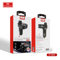 EARLDOM-Reproductor de MP3 para coche, dispositivo de carga rápida USB dual con transmisor FM BT 5,0, receptor manos libres, llamadas, almacenamiento de tarjeta TF