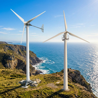 Éolienne à axe horizontal 220 V 2026 Light Wind Mill à 3 pales pour maison et ferme
