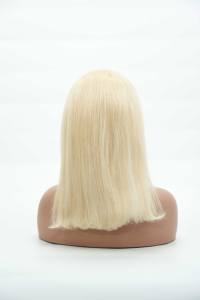 Pelucas de Cabello Humano Rubio 613 al por Mayor, Pelucas Cortas 613 de Encaje Completo con Cabello de Bebé, Pelucas Baratas 613 de Corte Bob con Encaje Frontal - Product Image 2