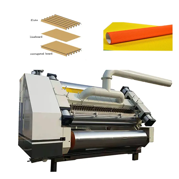 High efficiency easy to operate single facer rewinder laminator new corrugated roll forming machine