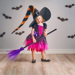 Suministros de Regalo de Halloween: Escoba de Bruja Voladora Desmontable para Disfraz de Bruja, Accesorios de Disfraz - Product Image 3