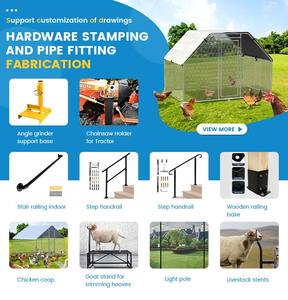 Nuevo gallinero de gran capacidad para gallinas de capa, conejera de Metal - Product Image 2