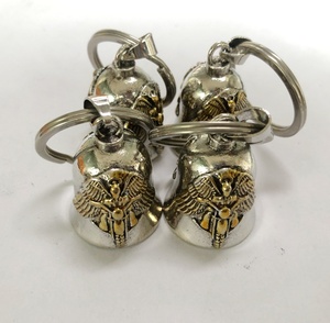 Cloche <span class=keywords><strong>de</strong></span> moto <span class=keywords><strong>en</strong></span> métal gravée Ailes d'ange, style Hip Hop, porte-bonheur du Nouvel An, cadeau pour motard - Product Image 5