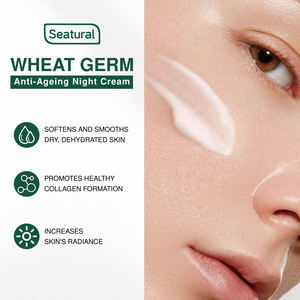 Crema Reafirmante Facial y Corporal de Germen de Trigo <span class=keywords><strong>Natural</strong></span> con Aceite de Almendras, Repara la Barrera Cutánea para Piel Normal a Seca - Product Image 3