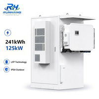 Prix usine Armoire de stockage d'énergie C&I 241 kWh Système de batterie solaire 125 kW Haute tension LiFePO4 BMS intelligent Refroidissement par air Protection incendie