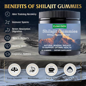 OEM Label pribadi Resin <span class=keywords><strong>Shilajit</strong></span> murni asam Fulvic murni 75% asam <span class=keywords><strong>Shilajit</strong></span> organik 600mg <span class=keywords><strong>Shilajit</strong></span> Gummies - Product Image 6