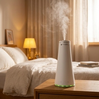 Diffuseur d'huiles essentielles sans eau, contrôlé par application, avec veilleuse intelligente à 3 couleurs et diffuseur d'arômes pour la maison, best-seller