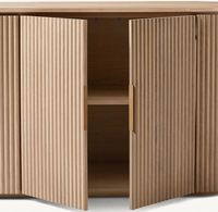 Meuble buffet à quatre portes Byron, très vendu, en chêne de haute qualité, table console pour salle à manger