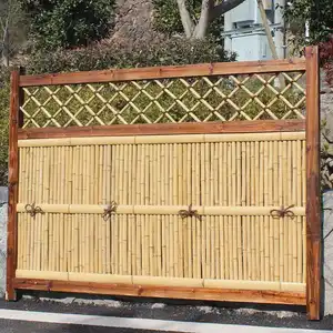 Cadre en bois de clôture en bambou de décoration de maison renouvelable personnalisable