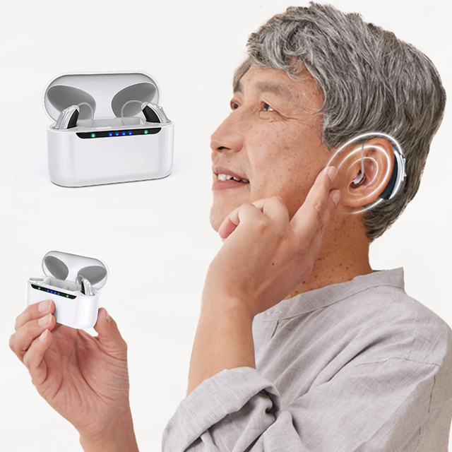 New Product Ideas 2024 Smart App Digital 16 Channels Rechargeable Bte Hearing Aids for Seniors