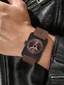 Montre à quartz pour homme TOMI T022, nouvelle tendance, cadran carré, bracelet en silicone de haute qualité, étanche, montres-bracelets pour homme, personnalisable - Product Image 6