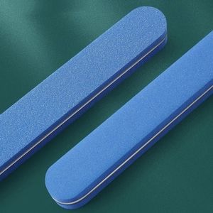 Lime à ongles et polissoir double face en éponge droite avec grain grossier et fin, outil de ponçage multi-facettes pour ongles - Product Image 2