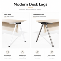 Meja Manajer Modern Bentuk L dengan Ruang Kerja Luas, Kabinet Samping, Stopkontak, Papan MFC, Desain Panel Rangka Baja untuk Kantor Utama