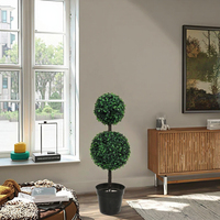 Arbres artificiels en plastique PZ-1-3, arbres en forme de boule de topiaire artificielle pour la décoration intérieure, la véranda et le jardin
