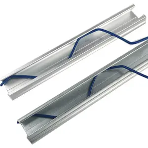 MAXPOWER produsen rumah kaca Zigzag bergoyang kawat galvanis rel aluminium kunci saluran profil