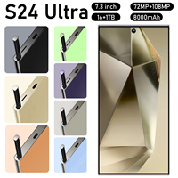 S24 Ultra 2026 NOUVEAU Smartphone Android 14 5G S24 16+1 To Mémoire Énorme Écran LED Résolution 4K Vente Chaude Français Anglais