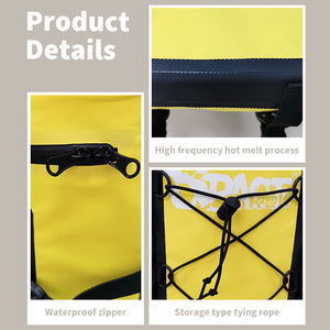 กระเป๋ากันน้ำเรือคายัคพร้อมช่องใส่หลายช่องช่องกระเป๋าตาข่ายที่เข้าถึงได้อย่างรวดเร็วและสายรัดแบบปรับได้เพื่อการจัดเก็บอุปกรณ์อย่างปลอดภัย - Product Image 5