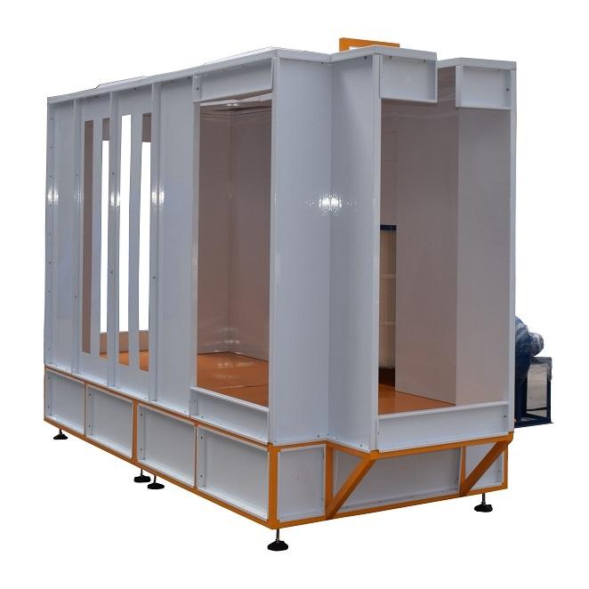 Cabina de recubrimiento en polvo automática electrostática de cilindro ...