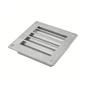 Rejilla de Ventilación Cuadrada de Aluminio Fundido de 150 mm, Rejilla de Ventilación para Pared Exterior con Malla Antiinsectos Integrada - Product Image 6